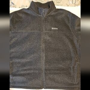 Columbia Men's Gray Fleece Jacket 4X